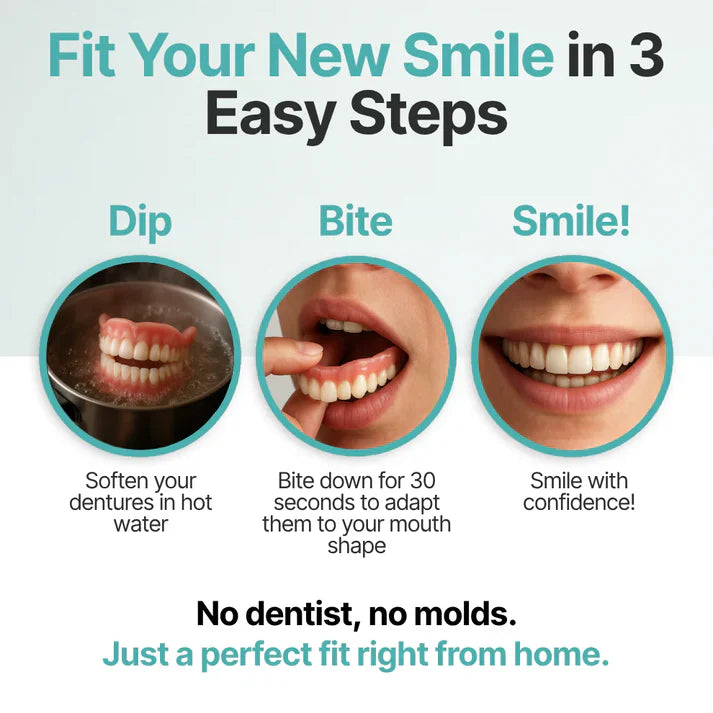 Ends Today: 79% OFF! SEAGRIL™ Custom-Fit Full Functional Dentures Make you more confident