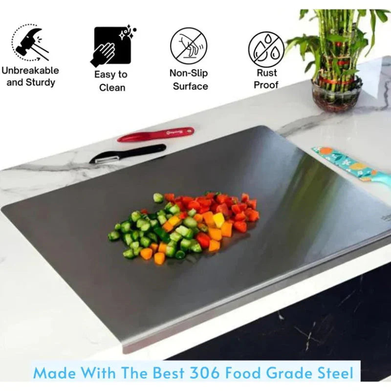 🔥🎁Stainless Steel Countertop Chopping Board