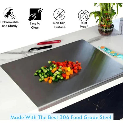 🔥🎁Stainless Steel Countertop Chopping Board
