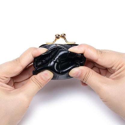 🐊 Genuine Leather Crocodile-Pattern Mini Jewelry Case