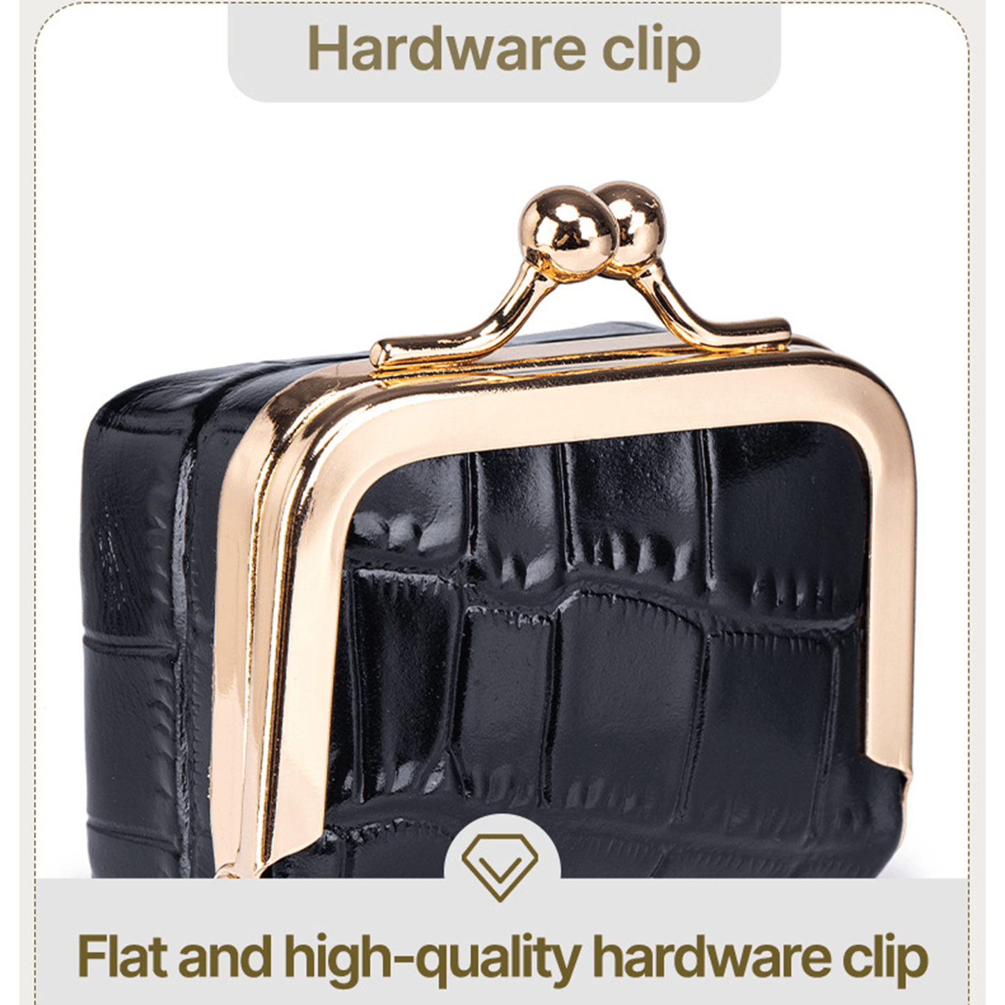 🐊 Genuine Leather Crocodile-Pattern Mini Jewelry Case