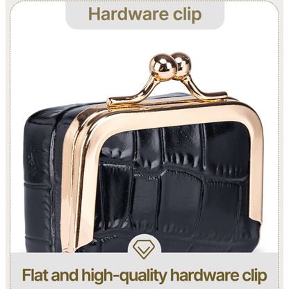 🐊 Genuine Leather Crocodile-Pattern Mini Jewelry Case