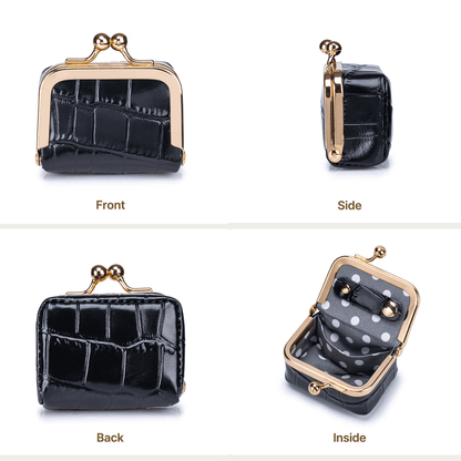 🐊 Genuine Leather Crocodile-Pattern Mini Jewelry Case