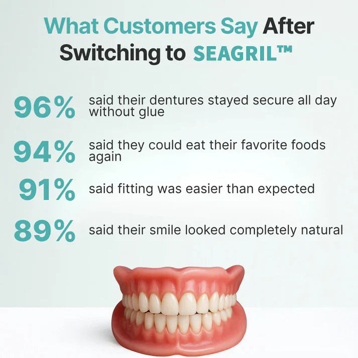 Ends Today: 79% OFF! SEAGRIL™ Custom-Fit Full Functional Dentures Make you more confident