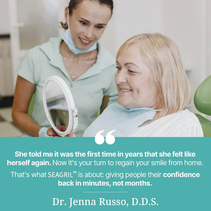 Ends Today: 79% OFF! SEAGRIL™ Custom-Fit Full Functional Dentures Make you more confident